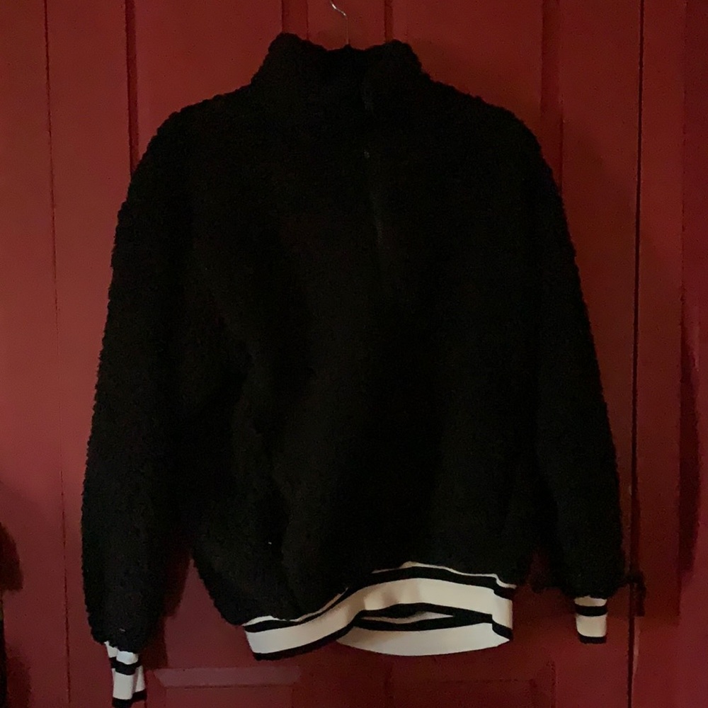 Black Sherpa Sweater